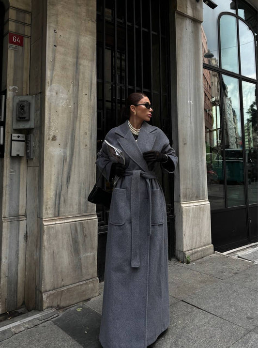 Maxi Length Grey Coat